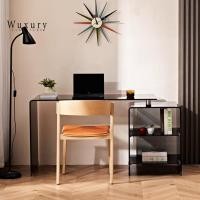 ราคา Wuxury Furniture โต๊ะทำงานกระจกนิรภัย tempered glass โต๊ะคอมพิวเตอร์ โต๊ะminimal ของแต่งบ้าน เฟอร์นิเจอร์มินิมอล ส่งฟรี กว้าง 140 cm ดำ (12254511)