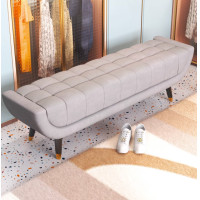 ราคา high-tech-bed furniture เก้าอี้ยาว เก้าอี้สตูล สตูลเก้าอี้ ดีไซน์โมเดิร์นลักชัวรี่ขาไม้ สามารถเลือกวัสดุหุ้มได้ทั้งผ้าและหนัง (12251981)