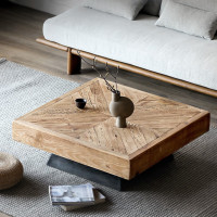 ราคา MJhomedesigns โต๊ะกลาง รุ่น โต๊ะกลางสไตล์ย้อนยุค TB876 L100xW100xH35 cm (12263512)