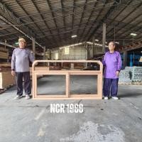 ราคา NCR 1988ชุดวงกบหน้าต่างบานเลื่อนสลับ โค้งมุมบนไม้เนื้อแข็ง ช่องแสงกระจกติดตาย(บน) ใส่ลูกล้อและราง ไม่ทำสี 180 x 100 ซม. (12258867)