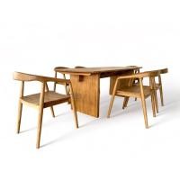 ราคา Kanyavee Wood ชุดโต๊ะอาหารไม้สัก รุ่น M 214 สักทอง (12237745)