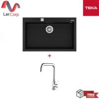 ราคา [0% 10 เดือน] (teka) อ่างล้างจานแกรนิตสังเคราะห์ 1 หลุม forsquare 72.40 tg auto + ก็อกน้ำ skt (12247830)