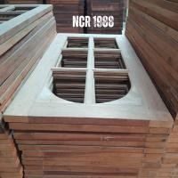 ราคา NCR1988 หน้าต่างไม้สักอบ ลายกระจกโค้ง กว้าง 60 ซม. สูง 100,110,120 ซม. ไม่ใส่กระจก 60x110 cm. (12273876)