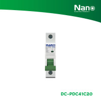 ราคา NANO เซอร์กิตเบรกเกอร์ NANO PLUS 10kA DC 1P 250V (1 ชิ้น/กล่อง) รุ่น DC-PDC41 20A DC-PDC41C20 (12281989)