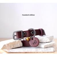 ราคา Collarodog ปลอกคอสุนัข ปลอกคอแมว หนังแท้ สลักชื่อ รุ่นหัวเข็มขัด Standard น้ำตาลเข้ม XL 17-30นิ้ว (12283961)