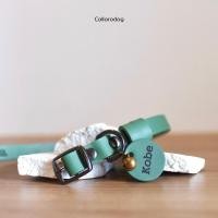 ราคา Collarodog ปลอกคอสุนัข ปลอกคอแมว หนังแท้ สลักชื่อ รุ่นหัวเข็มขัด Standard เขียว XL 17-30นิ้ว (12283966)
