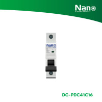 ราคา NANO เซอร์กิตเบรกเกอร์ NANO PLUS 10kA DC 1P 250V (1 ชิ้น/กล่อง) รุ่น DC-PDC41 16A DC-PDC41C16 (12281988)
