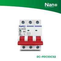 ราคา NANO เซอร์กิตเบรกเกอร์ NANO PLUS 6kA DC 3P 750V (1 ชิ้น/กล่อง) รุ่น DC-PDC33 32A DC-PDC33C32 (12281545)
