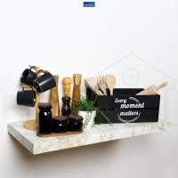 ราคา FASTTECT ชั้นวางของติดผนัง มินิมอล รุ่น "ใหญ่พิเศษ" กว้าง 40 x ยาว 90 ซม. กว้าง 40 x ยาว 90 ซม หินอ่อนครีม (12280234)