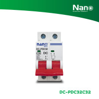 ราคา NANO เซอร์กิตเบรกเกอร์ NANO PLUS 6kA DC 2P 500V (1 ชิ้น/กล่อง) รุ่น DC-PDC32 32A DC-PDC32C32 (12281671)