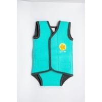 ราคา bbluv - Wrap- Baby Wetsuit Neoprene, Baby SwimSuit, Swimsuit for Newborn ชุดว่ายน้ำเด็กเล็ก Aqua,SIZE M (6-18M) (12294092)