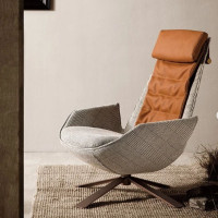 ราคา shirafurniture - เก้าอี้อาร์มแชร์วัสดุขาเหล็ก หนัง+ผ้า (12309887)