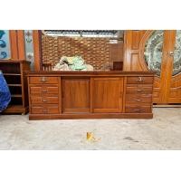 ราคา pf_phrae | เค้าท์เตอร์ทีวีไม้สักสไตล์คลาสสิค บานเลื่อน พร้อม8ลิ้นชัก (12309976)