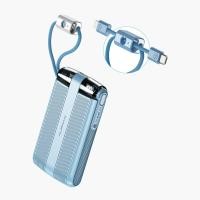 ราคา ALPHA·X ALP10-18PD พาวเวอร์แบงค์ 10000mAh ชาร์จเร็ว PD20W สายชาร์จในตัว Powerbank หน้าจอ LED ประกัน 1 ปี สีฟ้า (12298012)