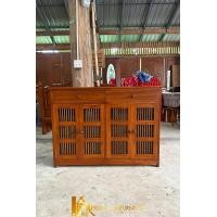 ราคา pf_phrae | ตู้รองเท้าไม้สักบานกระจกเปิด พร้อมลิ้นชัก (12310039)