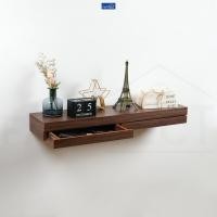 ราคา FASTTECT ชั้นวางของติดผนัง มินิมอล 2 ลิ้นชัก กว้าง 24 x ยาว 100 ซม. โอ๊ค (12311768)