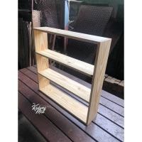 ราคา โกดังไม้ - ชั้นวางของไม้สนนอก ขัดทาเคลือบไม้เรียบร้อย ขนาดกว้าง 12* ยาว 50* สูง 47 ซม. (12314847)