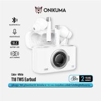 ราคา ONIKUMA T18 TWS Gaming Earbuds หูฟังบลูทูธ 5.3 หูฟังไร้สาย True Wireless ไมค์คู่เสียงชัด ตัดเสียงรบกวน บอดี้กล้อง น่ารัก #Qoomart White (12330218)