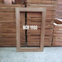 ราคา NCR1988 ชุดหน้าต่างบานเปิดไม้พร้อมวงกบและอุปกรณ์ บานกรอบคู่ ไม่รวมกระจก ไม่ทำสี บานกว้าง 50,60ซม. สูง 100 ซม.(รอบใน) อุปกรณ์เปิดแบบวิกโก้ 60x100 cm (12330367)