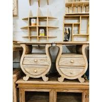 ราคา Daohandmade โต๊ะข้างเตียงไม้สัก ลงสีธรรมชาติโชว์ลายไม้สัก สีเสี้ยนขาว (12328157)