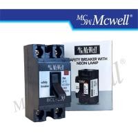 ราคา Mcwell Electric เซฟตี้เบรกเกอร์ 2P รุ่น มีไฟ BCL-230 10A, 15A, 20A 30A Safety Breaker 30A (12323786)