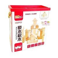 ราคา Todds & Kids Toys บล็อคไม้ 100 ชิ้น สีไม้ธรรมชาติ สีไม้ (12337685)