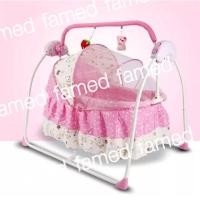ราคา Famedเปลไกวไฟฟ้า เปลโยกเด็ก มีเสียงดนตรี เชื่อมต่อบลูทูธ ชมพู (12337950)