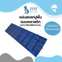 ราคา JSM แผ่นสแลท รุ่นหนา 3.3 ซม. ตัวล็อคแบบใหม่ แผ่นปูพื้นพลาสติก แผ่นรองกรง แผ่นพลาสติก สีน้ำเงิน (12310684)