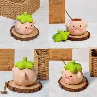 ราคา PP Home แก้วหมูใบบัว Piggy Mug แถมช้อน cup แก้วกาแฟ มีฝาปิด เซรามิค ceramic น่ารักมาก ของขวัญ 360 ML แก้วหมูใบบัว (12305088)