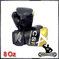 ราคา CS Fitness Boxing Glove นวมชกมวย CSF สีดำ-ทอง 8oz (12317639)