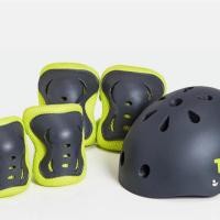 ราคา MAMAPAYS : ชุดอุปกรณ์ป้องกัน หมวกกันน็อกเด็ก สนับเข่าเด็ก Grey (12317725)