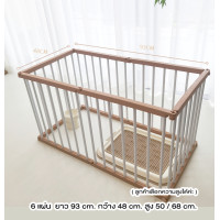 ราคา MM SHOP คอกสัตว์เลี้ยง กรงหมาสีขาว สไตล์มินิมอล ปรับแต่งขนาดได้ 6แผ่น ความสูง68cm. (12320711)