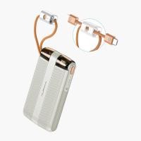 ราคา ALPHA·X ALP10-18PD พาวเวอร์แบงค์ 10000mAh ชาร์จเร็ว PD20W สายชาร์จในตัว Powerbank หน้าจอ LED ประกัน 1 ปี สีเบจ (12298011)