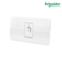 ราคา schneider electric ชุดเต้ารับคอมพิวเตอร์ cat.5e พร้อมม่านนิรภัย ขนาด 1 ช่อง + ฝาครอบพร้อมตะแกรงพลาสติก รุ่น concept (12293262)