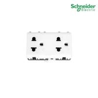 ราคา schneider electric เต้ารับคู่ปลั๊กคู่ 16 แอมป์ 250 โวลต์ พร้อมม่านนิรภัย 3 ช่อง รุ่น concept รหัส 3426uest2mp i plugon (12293272)