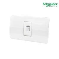 ราคา schneider electric ชุดเต้ารับโทรศัพท์ 6ขา 4สาย พร้อมม่านนิรภัยขนาด 1ช่อง+ฝาครอบพร้อมตะแกรงพลาสติก รุ่น concept (12291014)