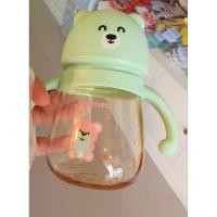 ราคา Famedขวดนมสีชา PPSU little bear คอกว้าง 8ออนซ์ พร้อมแขนจับ และจุกนม หมีเขียว,จุกนมไซส์ S (12338361)