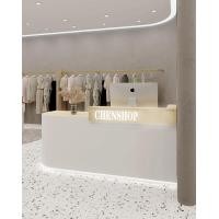 ราคา High-tech-bed Furniture เคาน์เตอร์ต้อนรับ เคาน์เตอร์ร้านค้า เคาน์เตอร์คลินิก รุ่น Clothesy แถมฟรีตัวอักษรไม่เกิน 6 ตัว 150x60x100 cm (12341331)