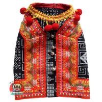 ราคา Annymalls เสื้อสุนัข แมว ลายชาวเขาสีดำ ไซส์11=รอบอก 34" (12341690)