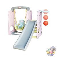 ราคา Babi Goods ชิงช้าสไลด์เดอร์พร้อมแป้นบาสหมีน้อย Park Set Bear Happy Box คละสี (12346539)