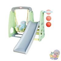 ราคา Babi Goods ชิงช้าสไลด์เดอร์พร้อมแป้นบาสยีราฟ Park Set Giraffe Happy Box คละสี (12346542)