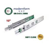ราคา modernform HDP รางลิ้นชัก ระบบลูกปืน 2 ตอน 45 มม. ระบบปิดนุ่มนวน Soft Close มีขนาด 12" - 24" (1คู่) DR-5451 DR-5451/300S 12นิ้ว (12324380)