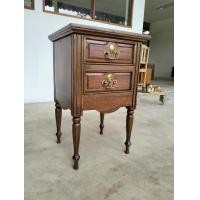 ราคา วิถีไทย ตู้หัวเตียงวินเทจ 2ลิ้นชัก ขาทรงยุโรป สีเสี้ยนดำ 50CM. (12332646)