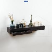 ราคา FASTTECT ชั้นวางของติดผนัง มินิมอล 2 ลิ้นชัก กว้าง 24 x ยาว 100 ซม. เวงเก้ (12311769)