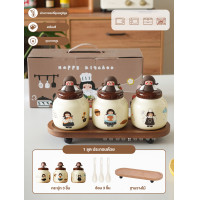 ราคา MM SHOP ขวดใส่เครื่องปรุง กระปุกใส่เครื่องปรุง ขวดใส่เครื่องปรุงพร้อมช้อน ใส่เครื่องปรุง ขวดใส่เครื่องปรุงอาหาร ขวดเครื่องเทศ แม่ครัว (12341316)