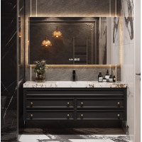 ราคา High-tech-bed Furniture เคาน์เตอร์อ่างล้างหน้า พร้อมตู้กระจกแขวน อุปกรณ์ครบชุดพร้อมติดตั้งเจาะแขวนได้เลย 120 (12341881)