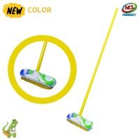 ราคา nclproduct.official แปรงขัดพื้นด้ามยาว หัวแปรงไฟเบอร์ เหลือง (12346931)