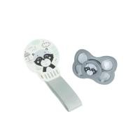 ราคา Babi Goods จุกดูดเล่นพร้อมสายหนีบ ลาย Buddy Babe Nuebabe เทา (12346190)