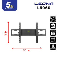 ราคา ขาแขวนทีวี leona l5060 ใช้กับทีวีขนาด 43นิ้ว ถึง 85นิ้ว (12349337)