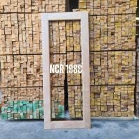 ราคา NCR1988 หน้าต่างไม้สัก ลายกรอบ กว้าง 50,60,70 ซม. สูง 100,110,120,150 ซม. 50x110 cm. (12295251)